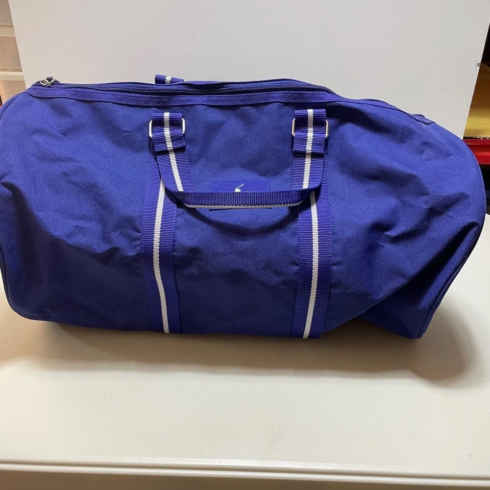 Ralph Lauren Polo Cavas Blue Duffle‎ Bag 23 x 12 Handle and Shoulder Strap